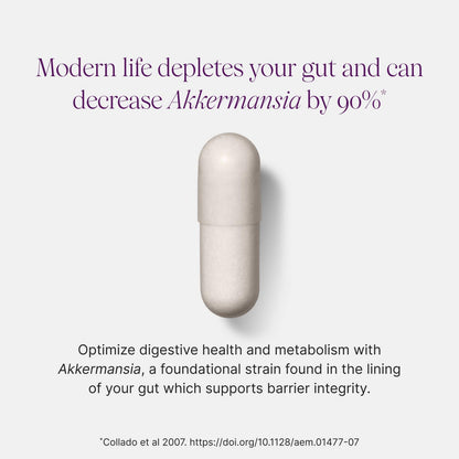 Pendulum Akkermansia Probiotic with Prebiotic Fiber - Increases GLP-1 Production, Delayed Release, Third-Party Tested, 100M AFU Live Strain for Gut Health for Men & Women 30 Capsules