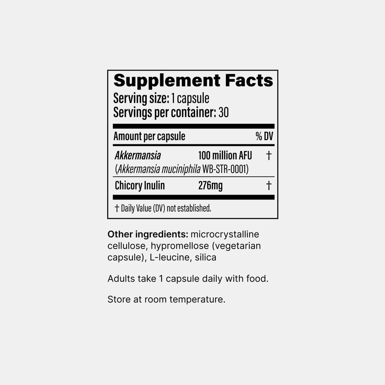 Pendulum Akkermansia Probiotic with Prebiotic Fiber - Increases GLP-1 Production, Delayed Release, Third-Party Tested, 100M AFU Live Strain for Gut Health for Men & Women 30 Capsules