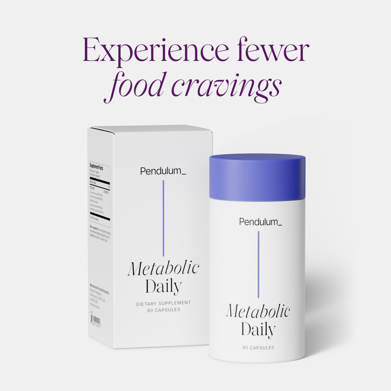 Pendulum Metabolic Daily - Multi-Strain Probiotic with Akkermansia muciniphila to Support Metabolism and Sustain Energy Levels - for Women and Men 30 Capsules