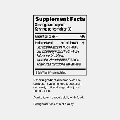 Pendulum Metabolic Daily - Multi-Strain Probiotic with Akkermansia muciniphila to Support Metabolism and Sustain Energy Levels - for Women and Men 30 Capsules
